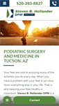 Mobile Screenshot of footdoctorsoftucson.com