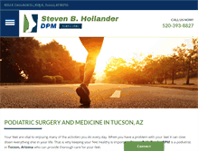 Tablet Screenshot of footdoctorsoftucson.com